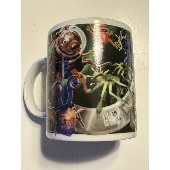 MIB Men In Black Alien Attack 2006 Graphic Sci-Fi Coffee Mug MINTY - Picture 3 of 7
